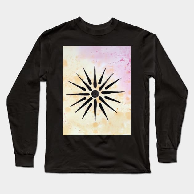 Vergina Sun Long Sleeve T-Shirt by lindaursin